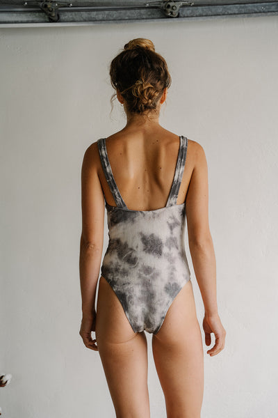 Sleeveless Bodysuit- Buckwheat Dyed